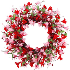 Sggvecsy couronne sur porte d’entrée apportant charme romantique