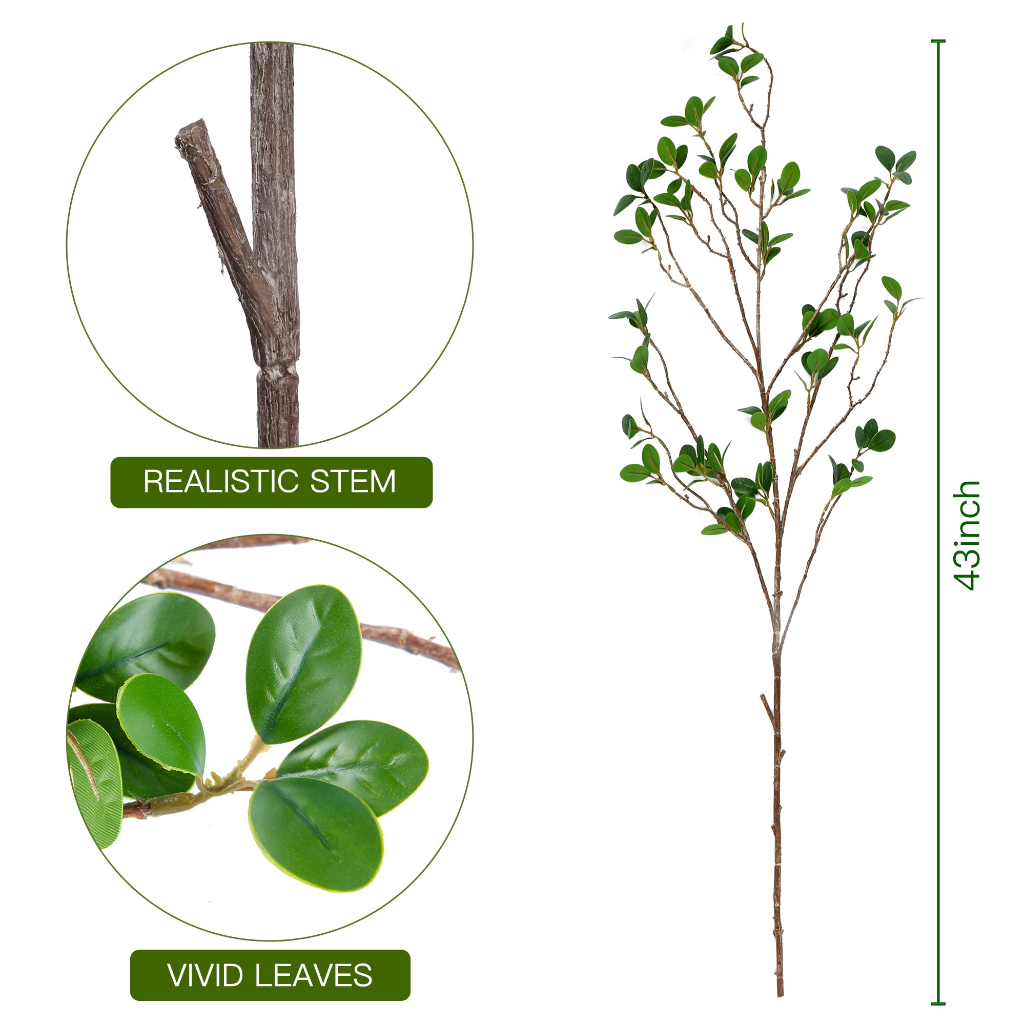 Arrangement de table de mariage avec branches Sggvecsy, rendu élégant et réutilisable