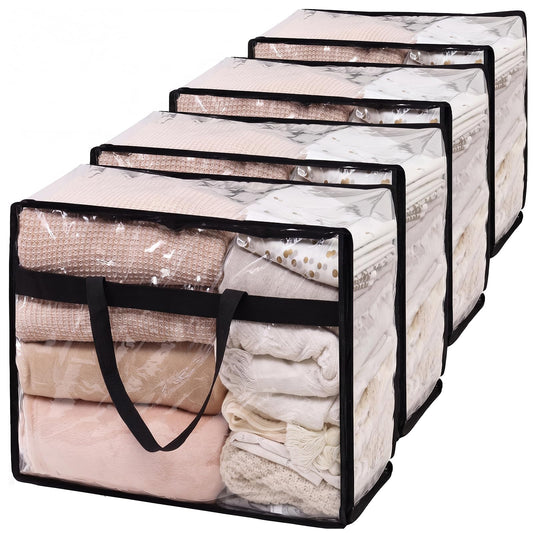 SGHUO vue avant du sac transparent montrant le design et la capacité
