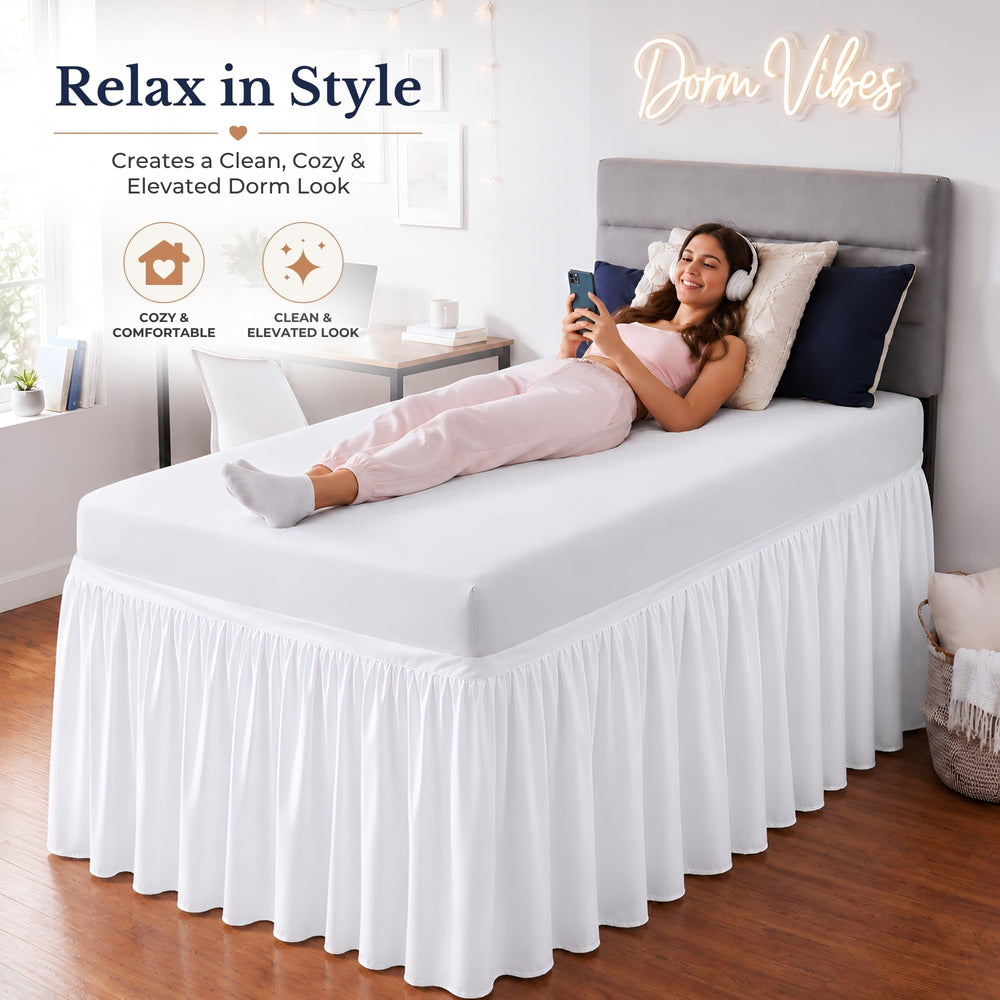 SGI bedding coin fendu facilitant l'installation autour des pieds de lit
