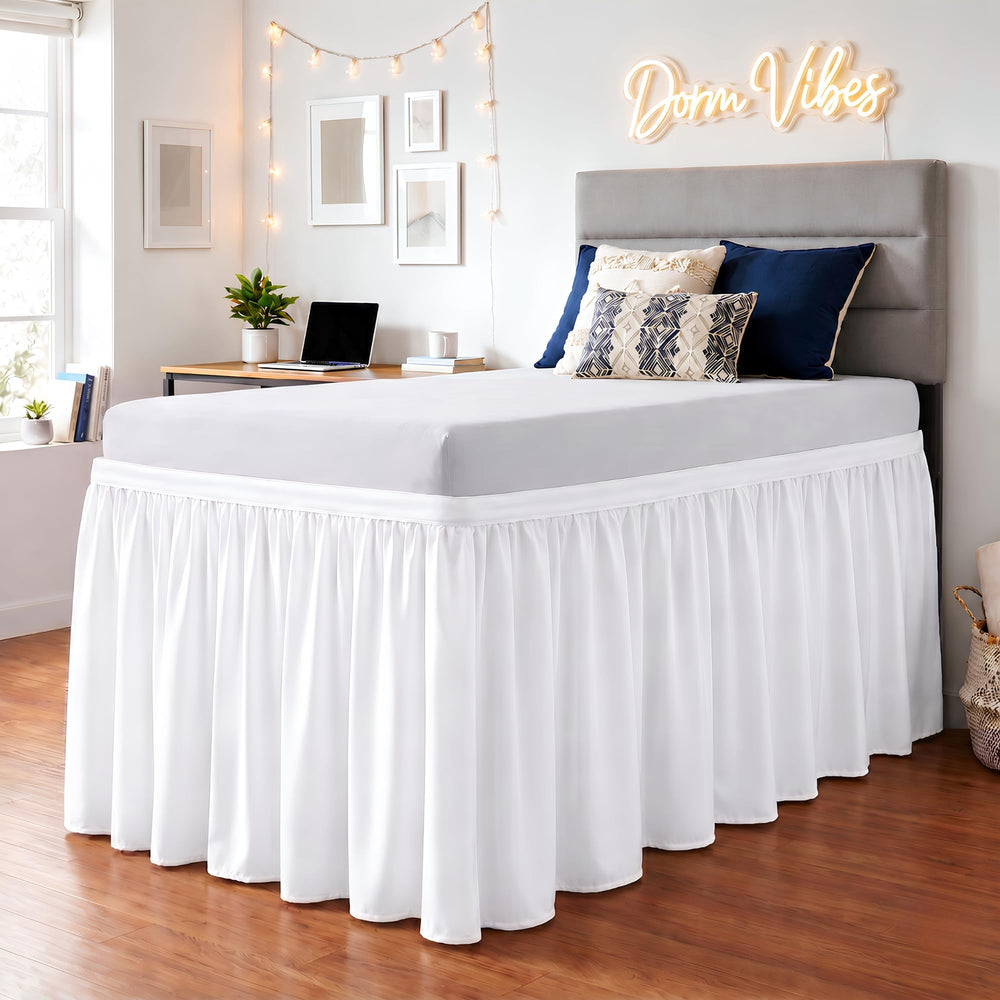 SGI bedding jupe de lit Twin XL vue de face apportant un fini soigné
