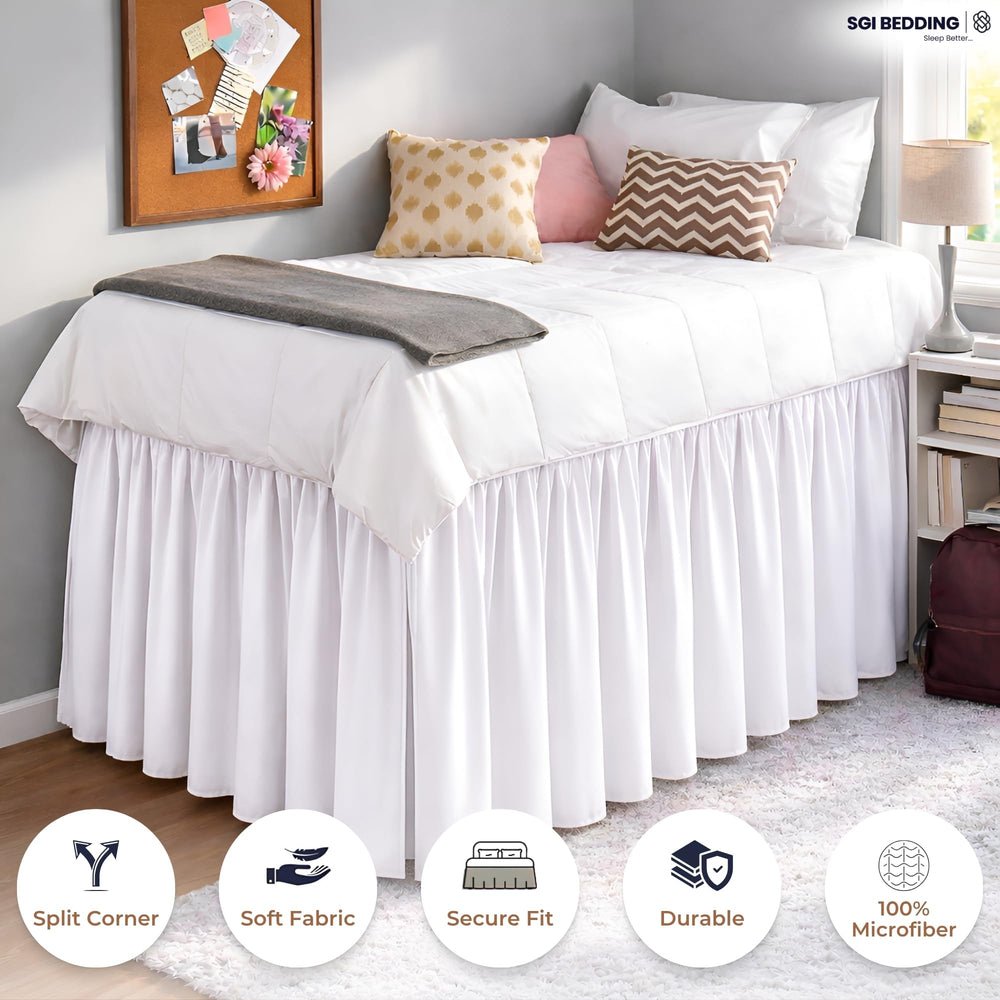 SGI bedding détail du volant ruché offrant une touche décorative élégante