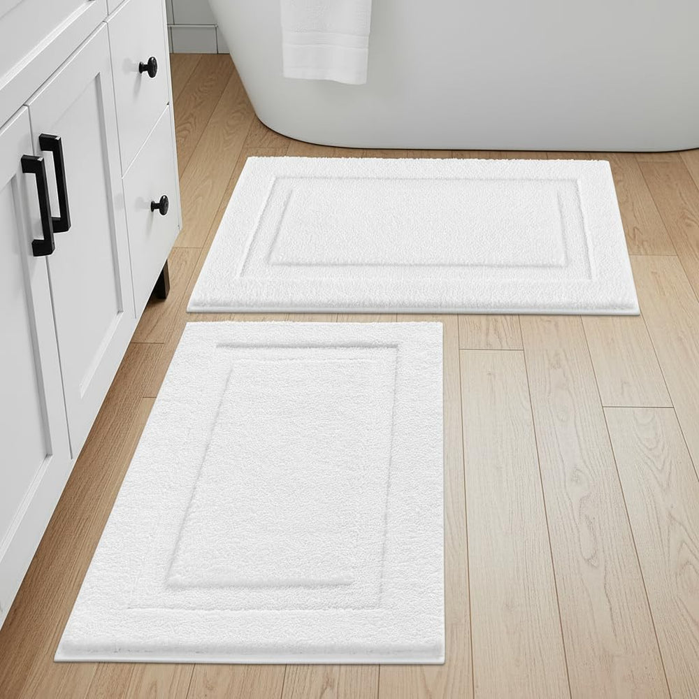 SHACOS tapis en machine indiquant lavage facile et récupération du moelleux