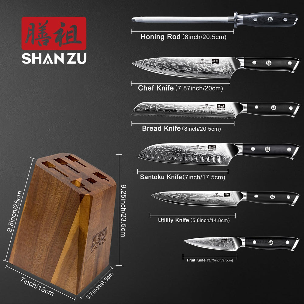 SHAN ZU gros plan motif Damas révélant texture et résistance de la lame