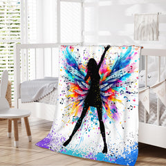 Sharecolor couverture musique verso flanelle blanche apportant douceur
