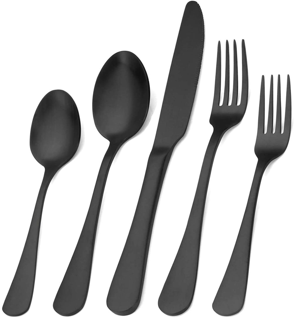 sharecook couverts noir mat face avant élégance moderne