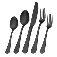 sharecook face avant du service 8 pièces noir mat, élégance moderne