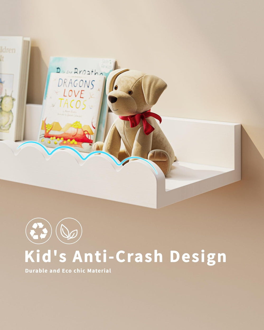 Shario bord lisse gros plan sécurité tactile sans aspérité pour enfants