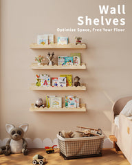 Shario étagères posées dans chambre d'enfant pour décor harmonieux