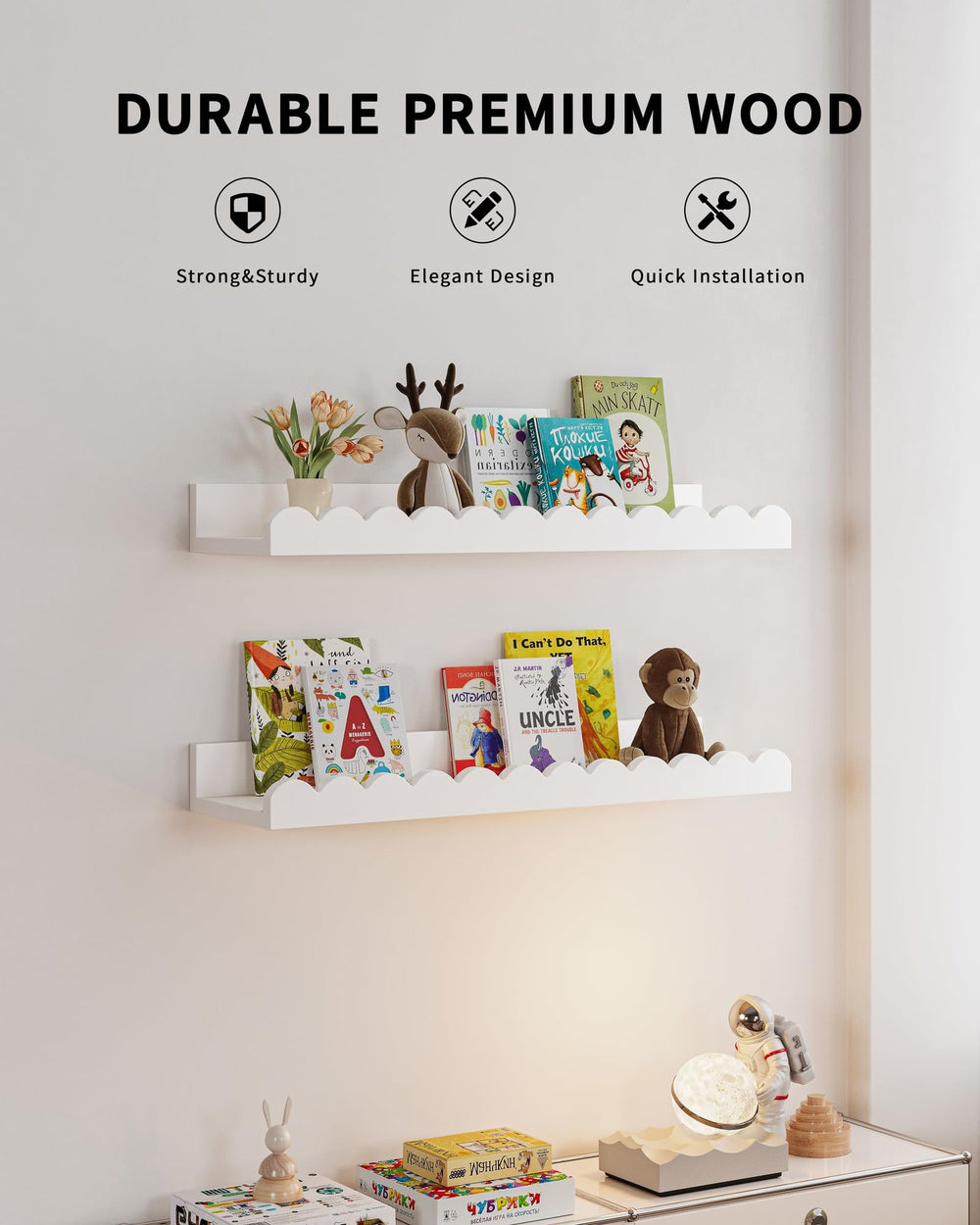Shario étagère en usage enfant choisit livre facilité d'accès et autonomie