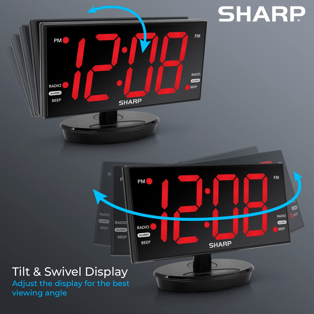 Sharp vue profil montrant inclinaison et pivot pour angle optimal