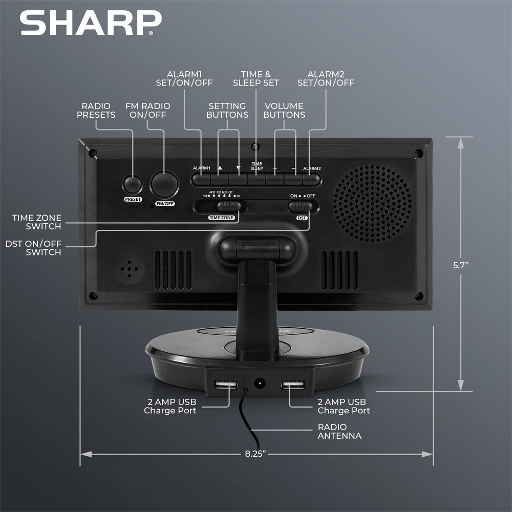 Sharp radio FM et haut-parleur offrant son clair
