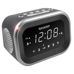 Sharp Big Bang face avant montrant l'affichage lisible et alarme puissante