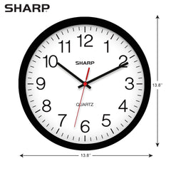 Détail du cadre plastique Sharp robuste protégeant le cadran