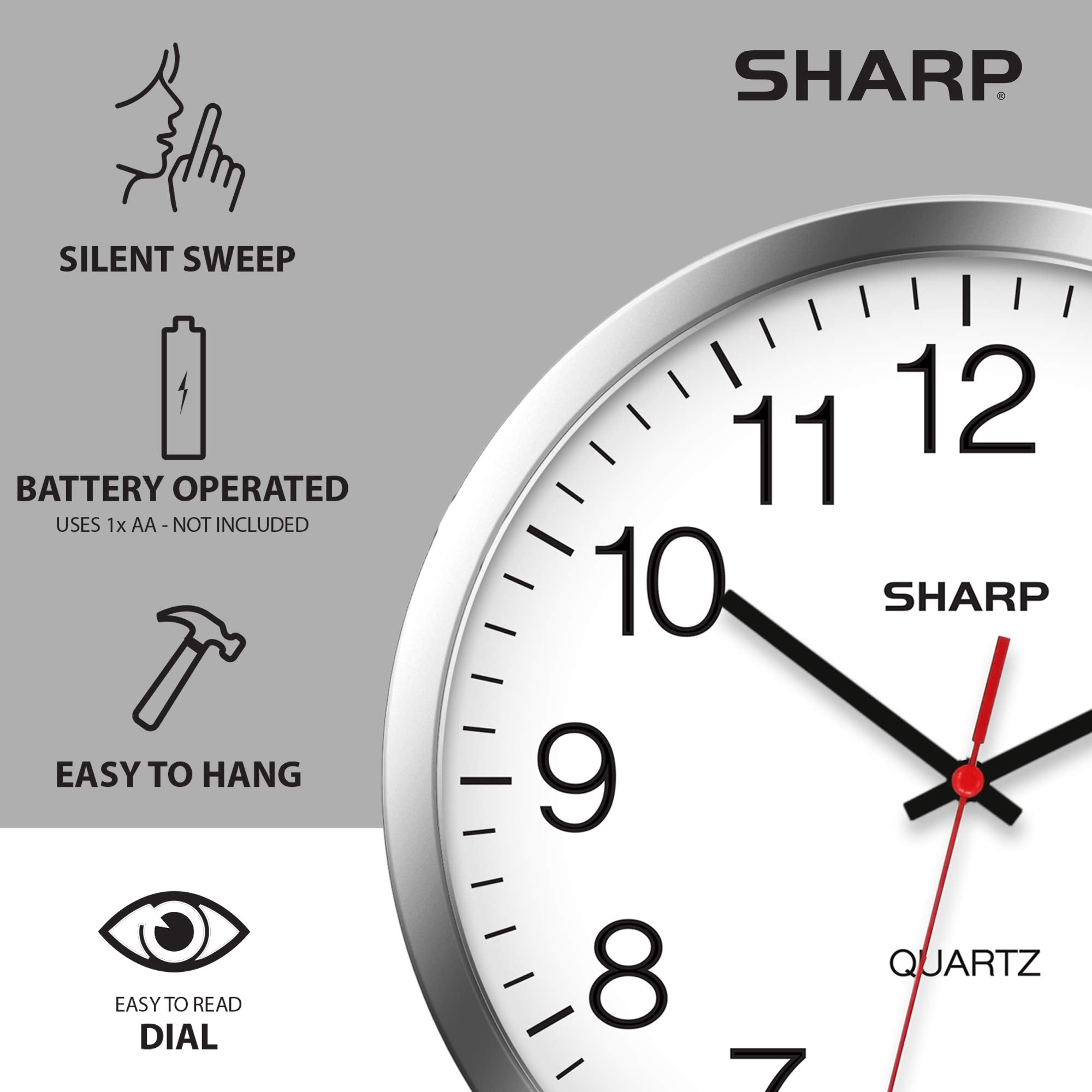 Sharp comparaison taille montre échelle pour choisir emplacement