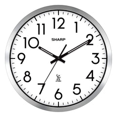 sharp horloge murale vue avant cadran lisible et précision garantie
