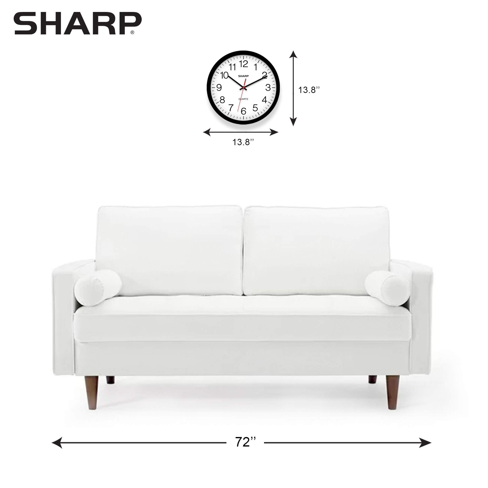 Lentille en verre Sharp se nettoie facilement et protège du poussière