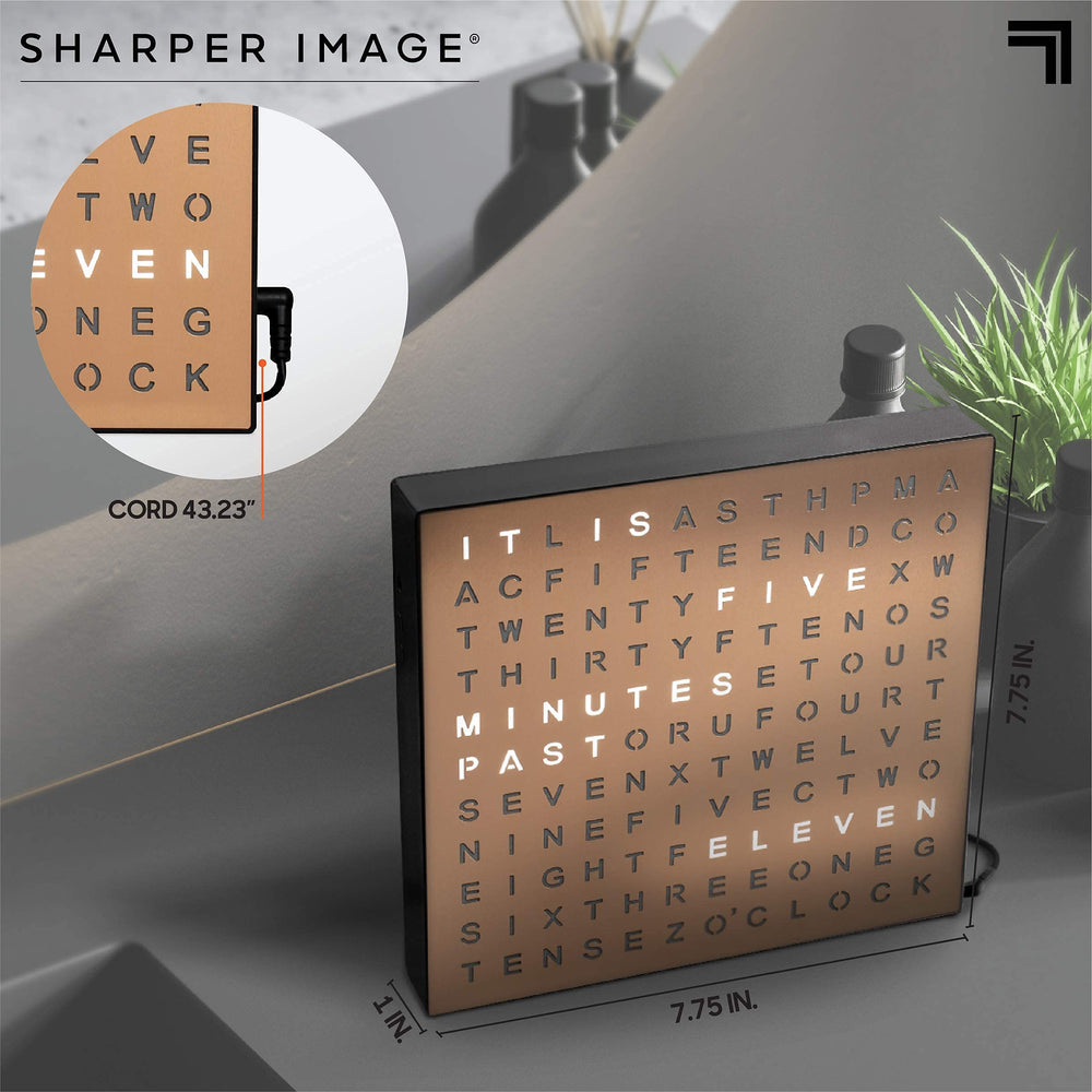 Sharper Image horloge câble USB et adaptateur fournis installation simple