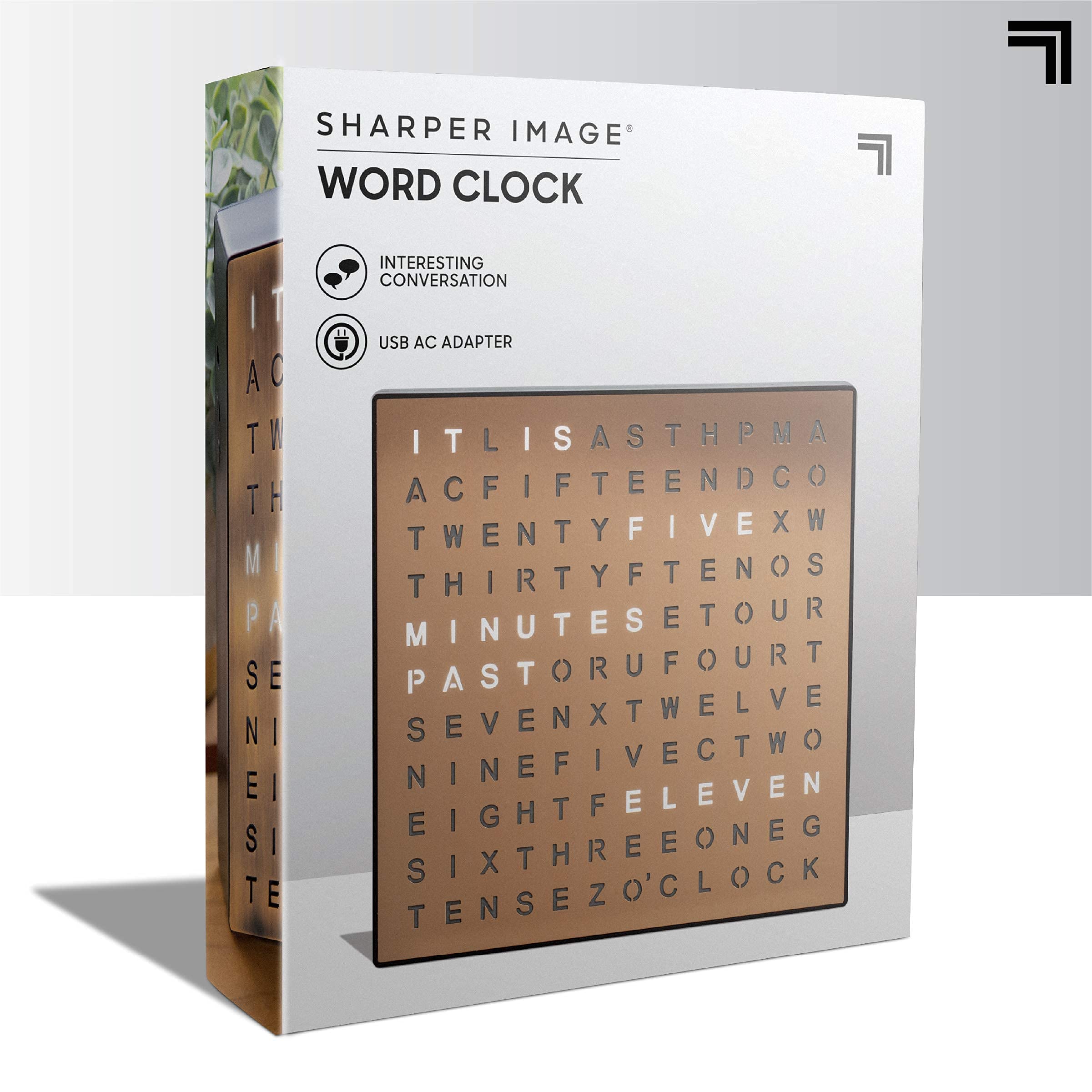 Sharper Image horloge comparaison taille montre format compact