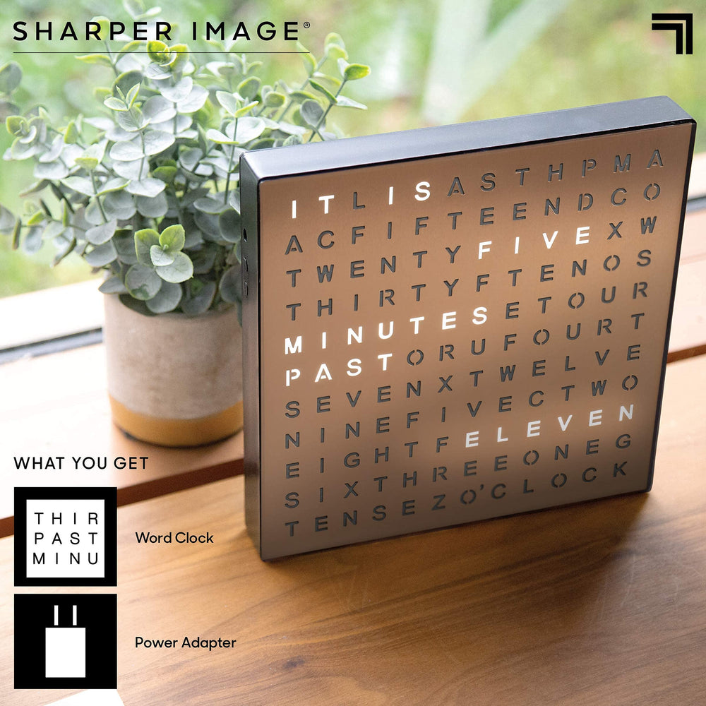 Sharper Image horloge fixée au mur facilite lecture et gain de place