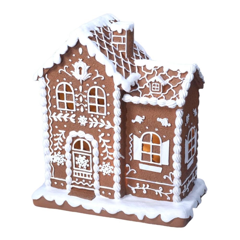 Sheaifun maison pain d'épices vue de face apportant charme de Noël