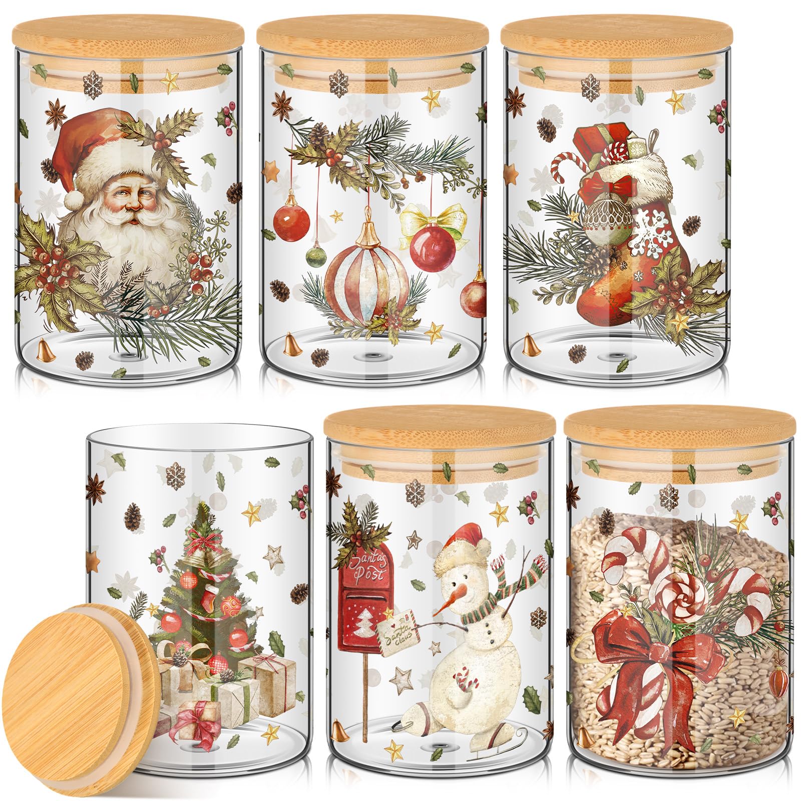Shellwei bocal face avant montrant motif de Noël et bonne étanchéité