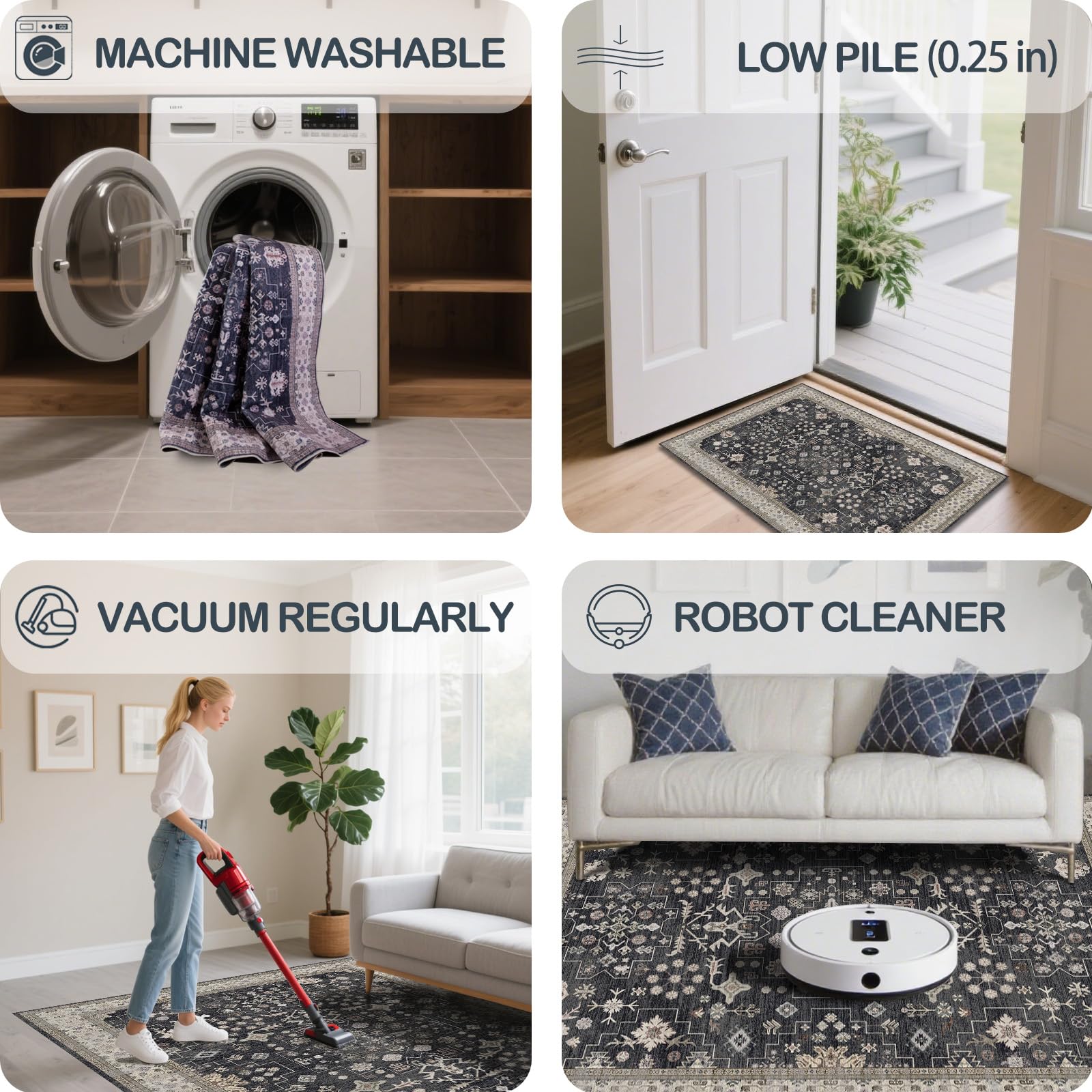 shinefly tapis à côté d'une chaise pour visualiser l'échelle