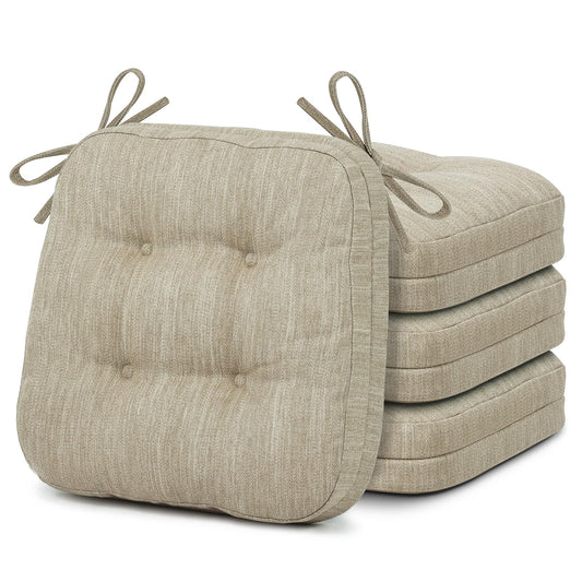 Shinnwa vue avant du coussin beige et emballage compact, confort immédiat
