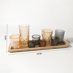 SHOHAYTO gros plan verre brun montrant texture et diffusion chaleureuse