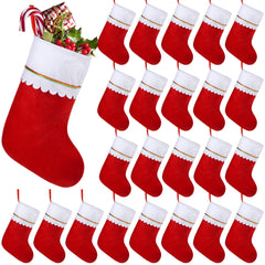Shojoy bas de Noël pack de 24 alignés, décor rapide et économique