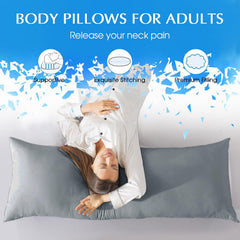 SHOUREN coussin long en usage sur lit offrant maintien complet