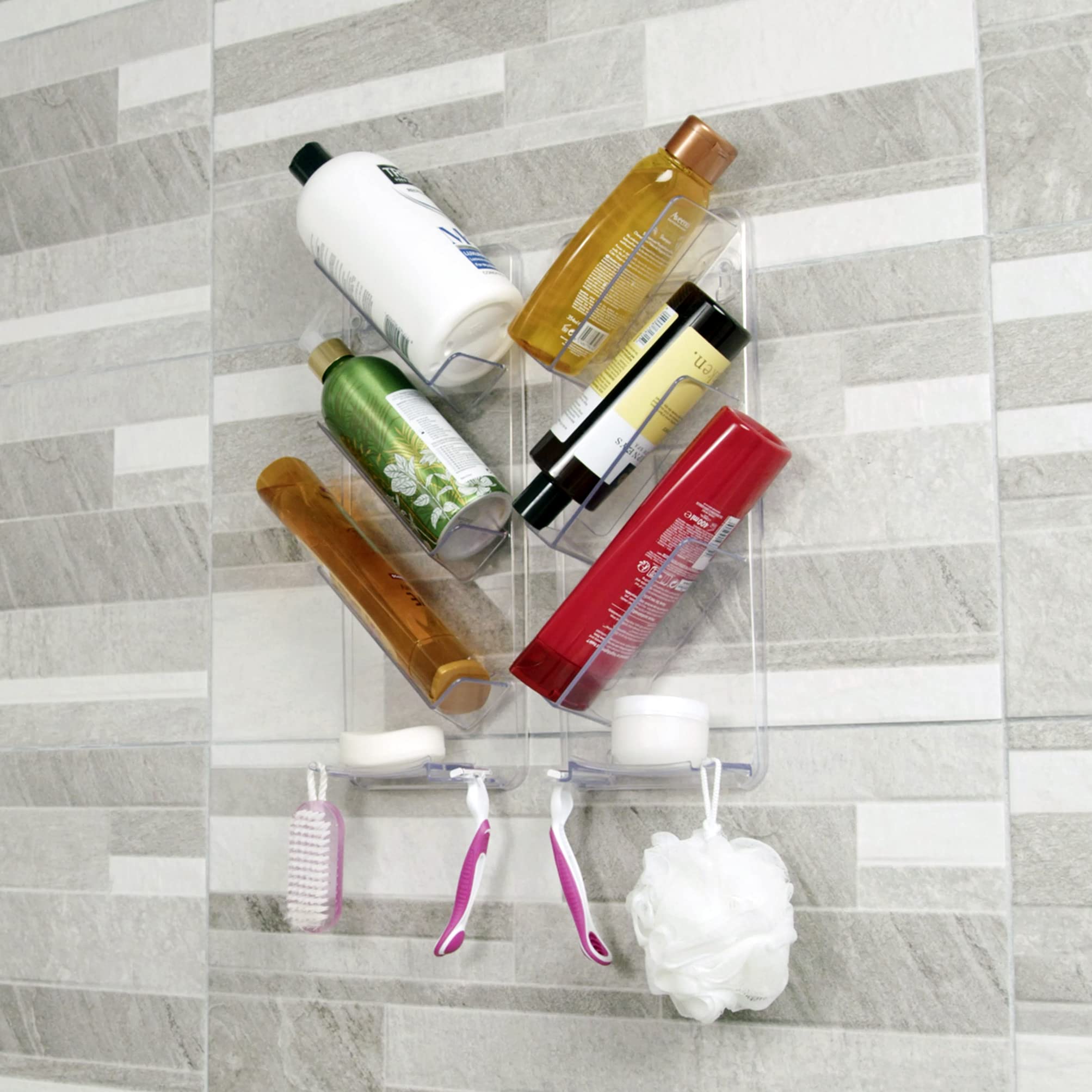 ShowerGem vue frontale de l'ensemble avec rangement stable et gain d'espace