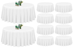 Showgeous nappe blanche 90 pouces vue avant du paquet, pratique pour événements