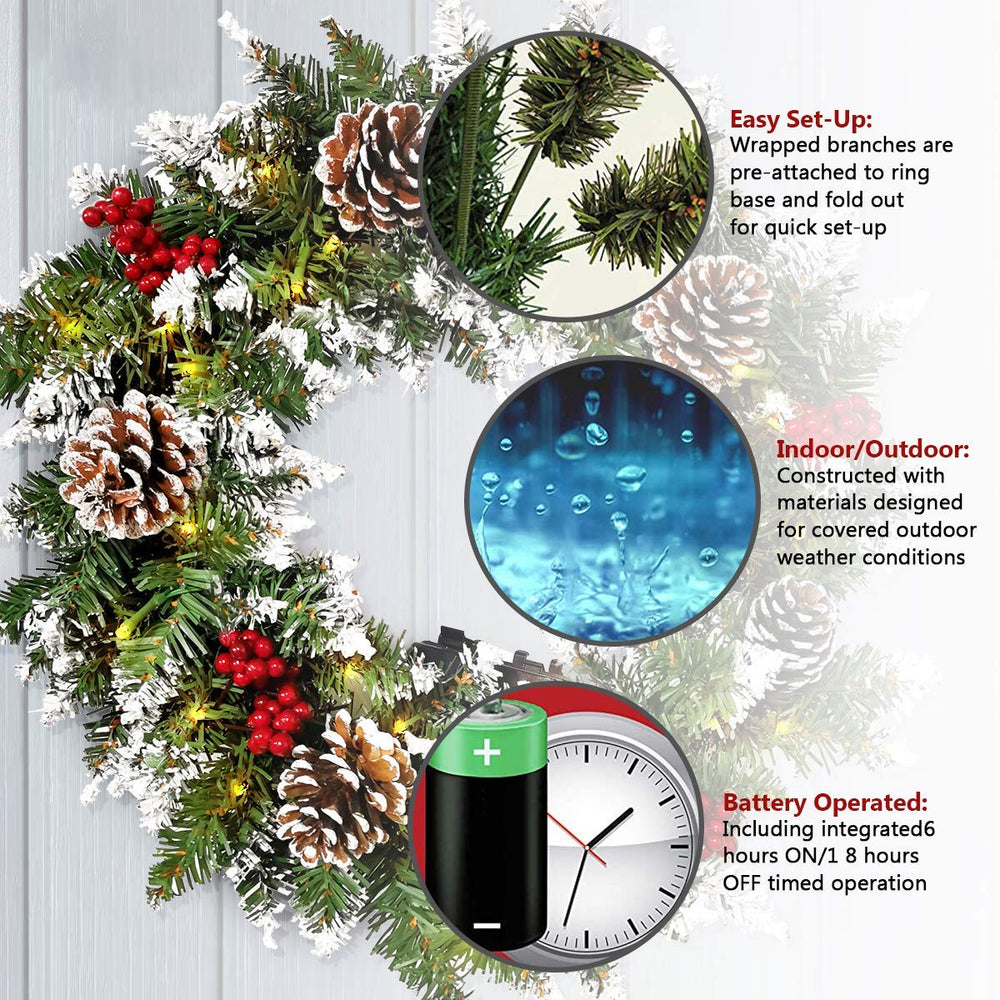 Showvigor 50 LED éclairant la couronne pour une atmosphère chaleureuse