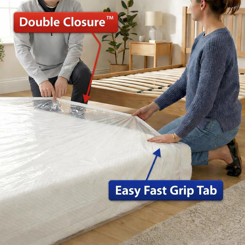 Shrink-Pak gros plan sur la fermeture double, maintien d'une étanchéité durable