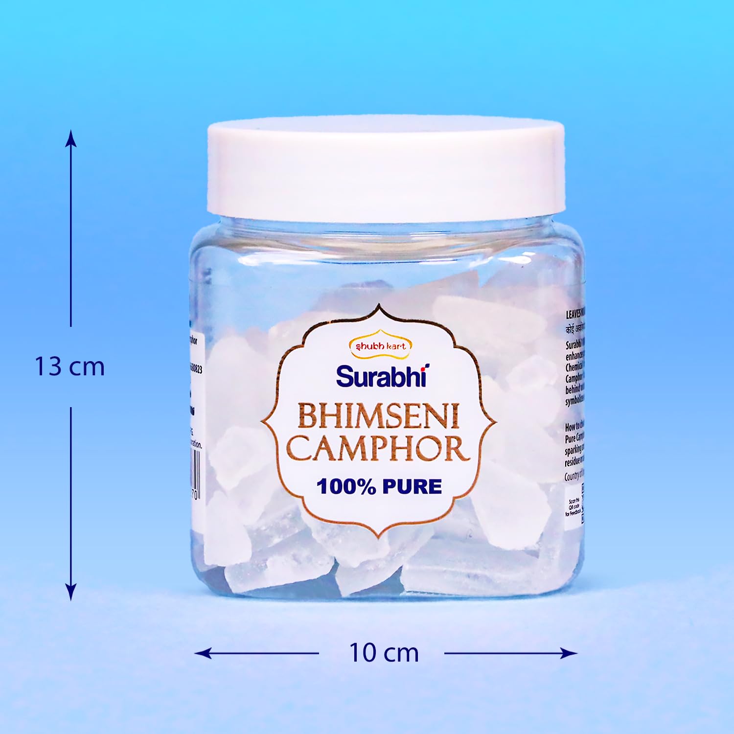 Shubhkart Bhimseni gros plan sur pastille montrant texture pure et qualité