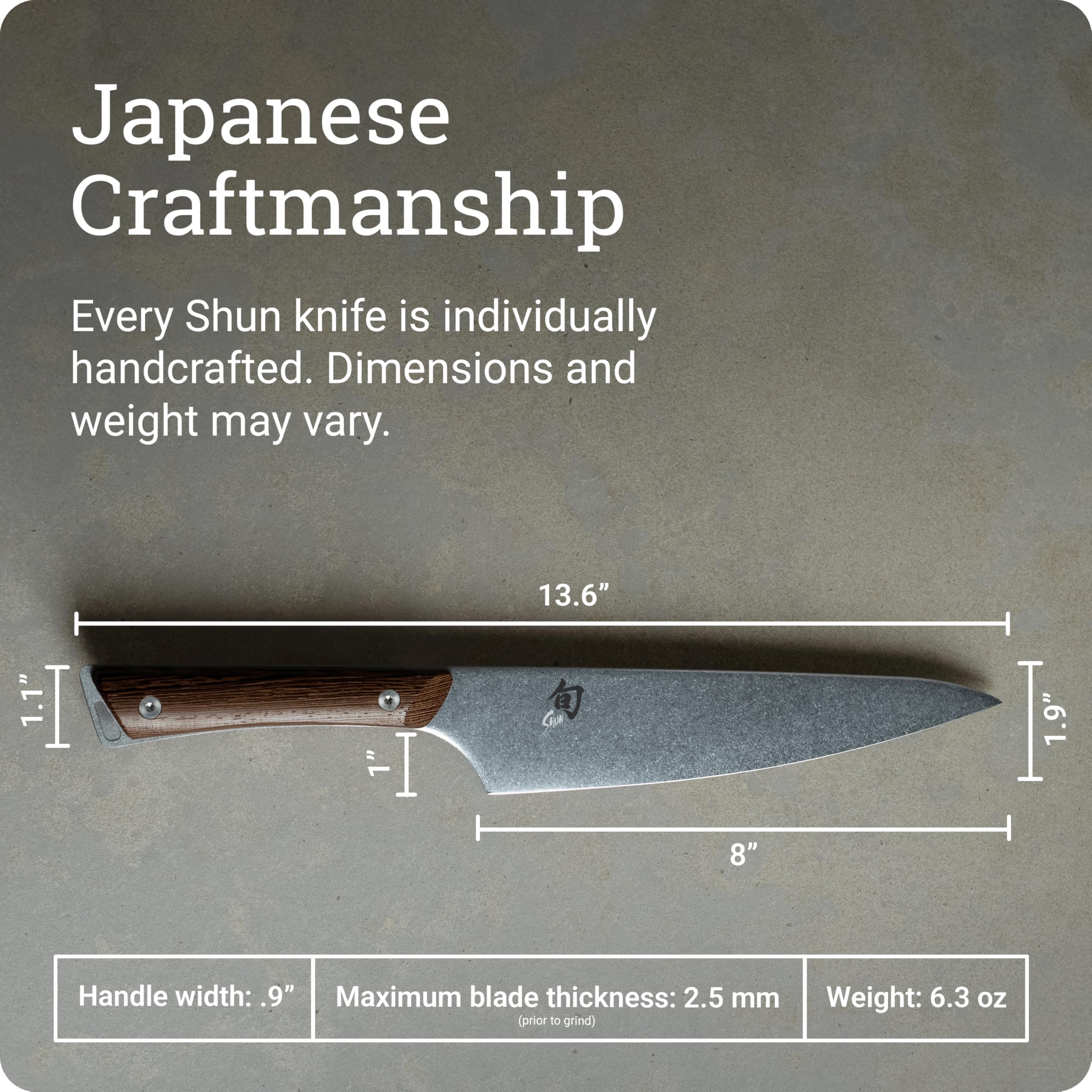Shun Kanso manche en tagayasan assurant prise confortable