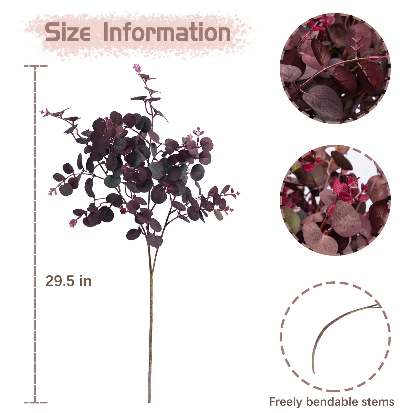 SHUOTAO tiges intégrées dans un bouquet offrant volume décoratif immédiat
