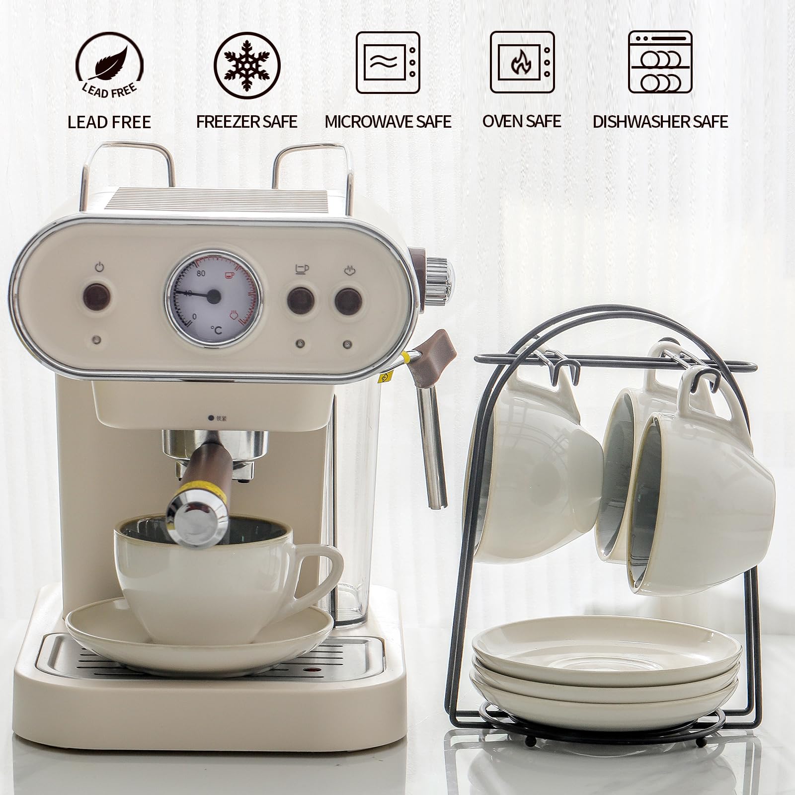 SIDUCAL tasses empilées pour rangement compact et gain de place pratique