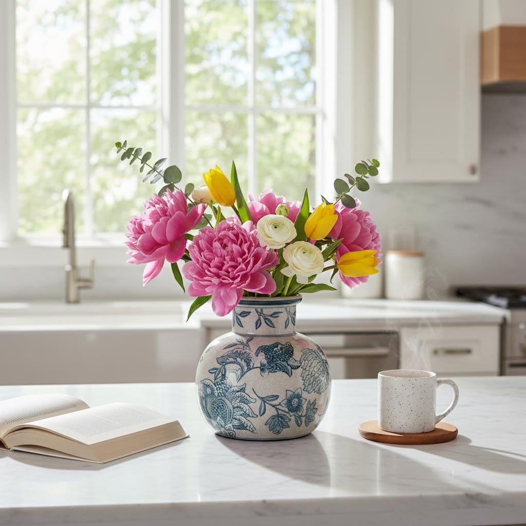 SIDUCAL vase rempli de fleurs fraîches, met en valeur les bouquets
