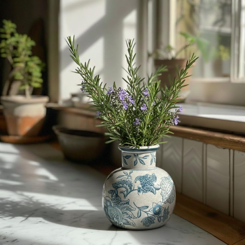 SIDUCAL vase posé dans salle de bain, apport décoratif pratique