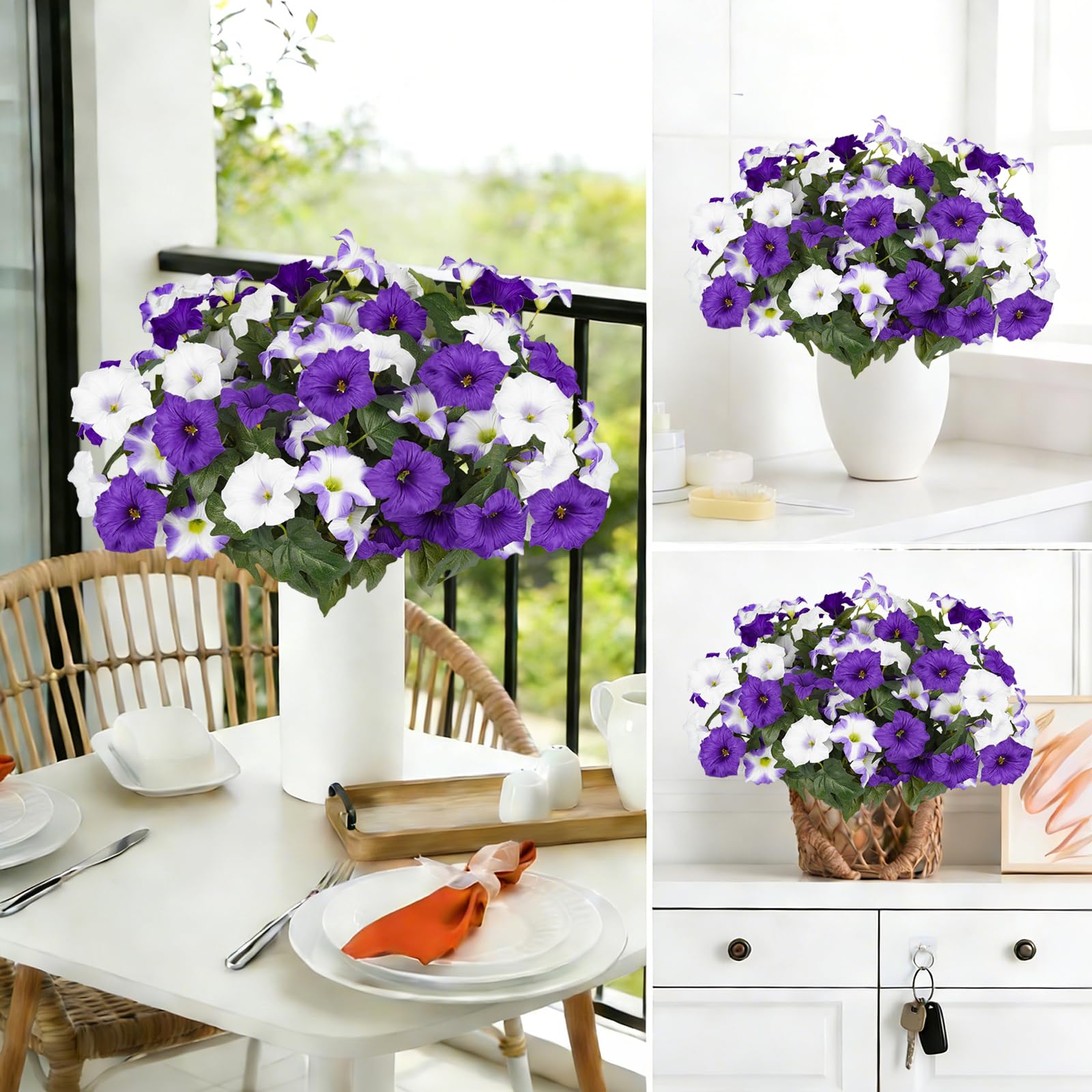 SIECCY fleurs dans jardinière apportant couleur sans entretien