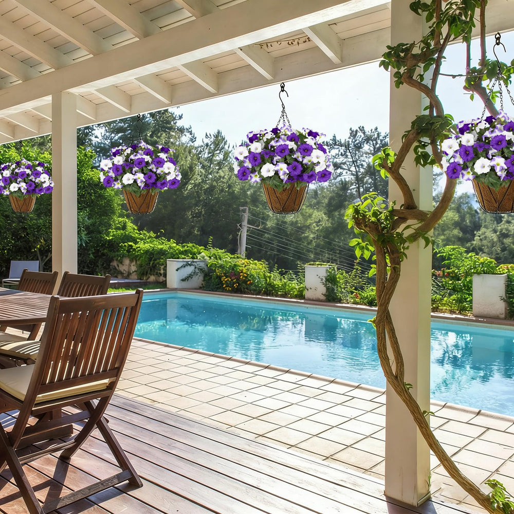 SIECCY panier suspendu fleuri pour terrasse accueillante et pratique
