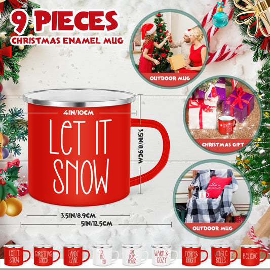 Sieral tasses groupe sur table de Noël créant ambiance conviviale