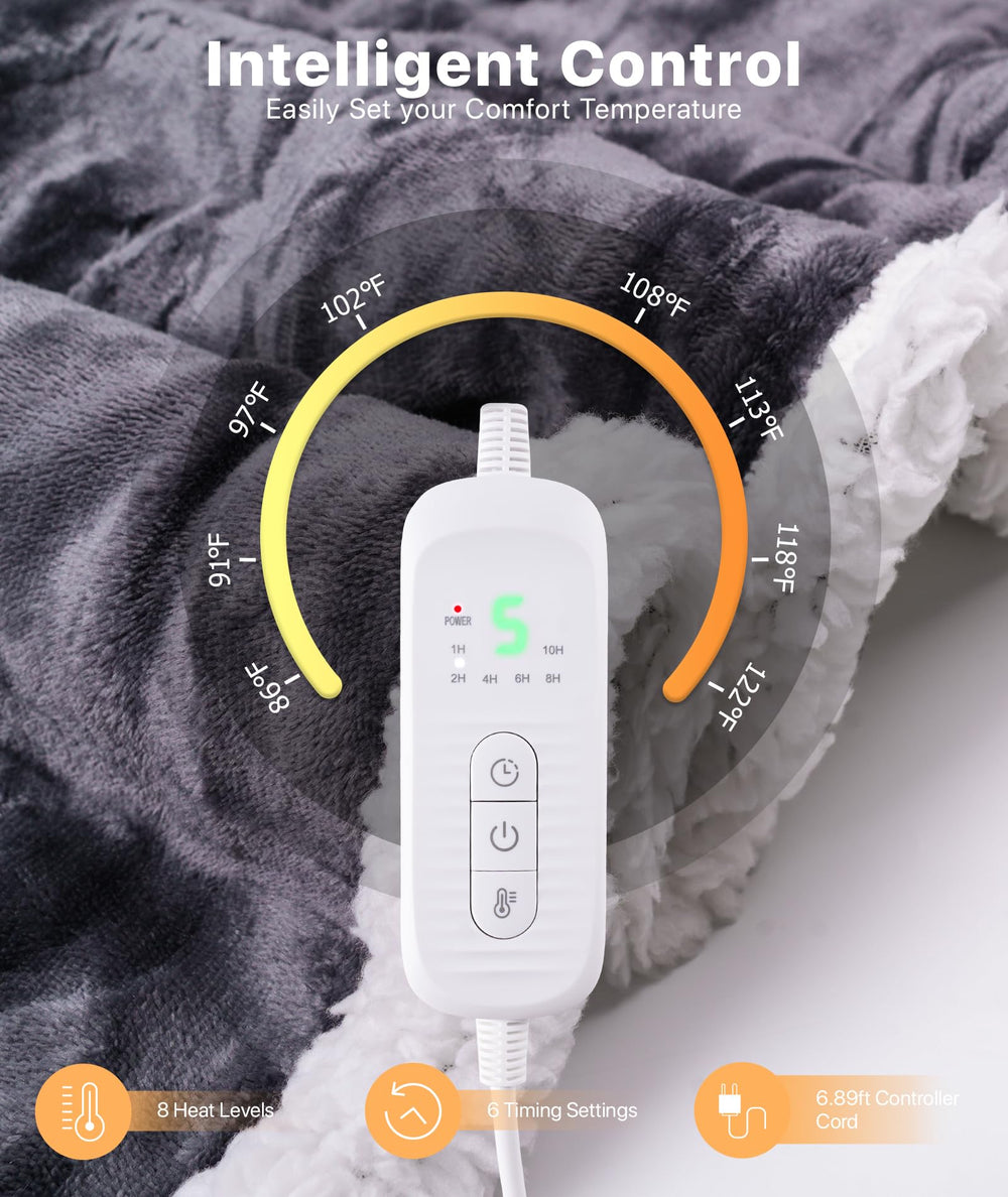 SIHOHAN texture flanelle sherpa douce pour une chaleur enveloppante