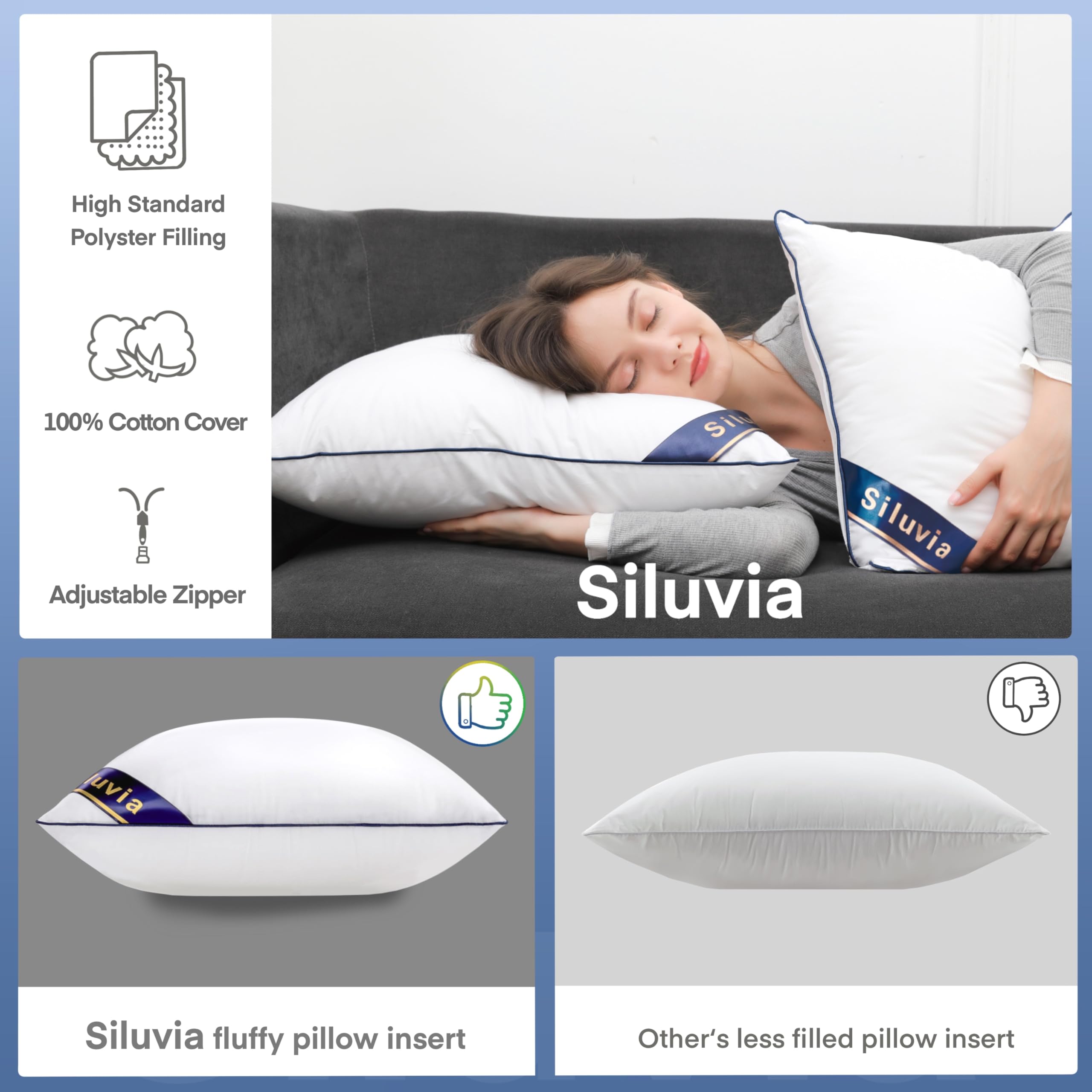 Siluvia détail de la fermeture éclair montrant la housse lavable et pratique