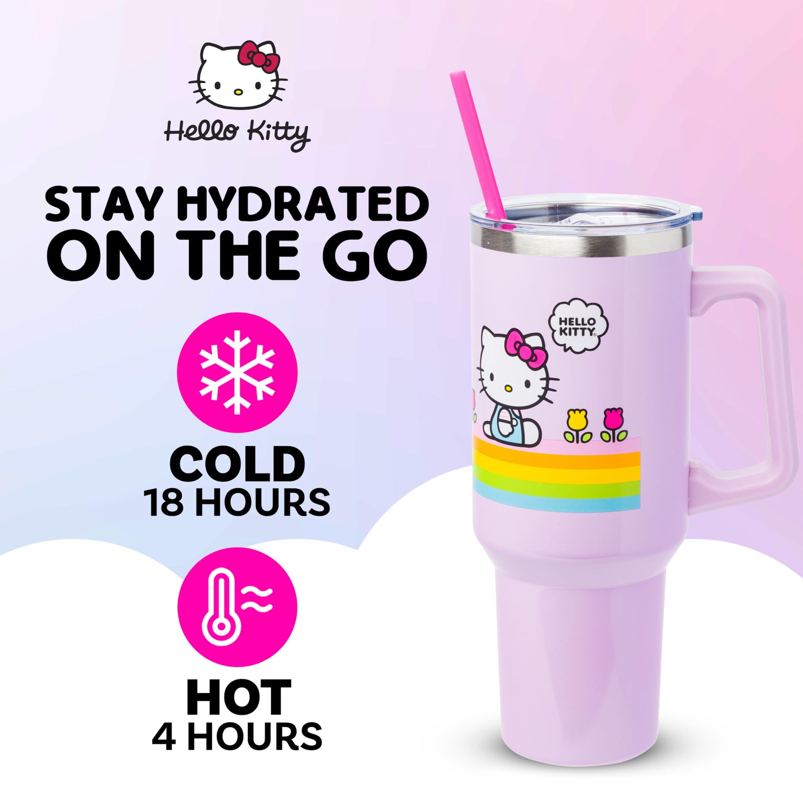 Silver Buffalo couvercle et paille enfoncés, praticité anti-fuite