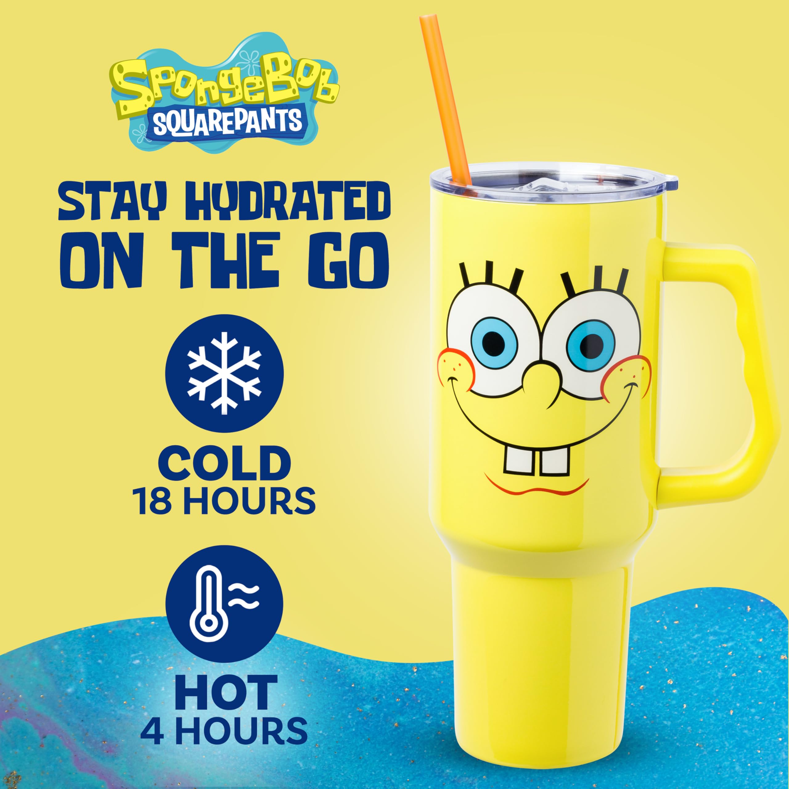 Silver Buffalo motif SpongeBob au dos visible pour fans et collectionneurs