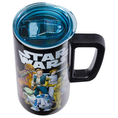 Silver Buffalo mug profil illustrant capacité 15oz et solidité