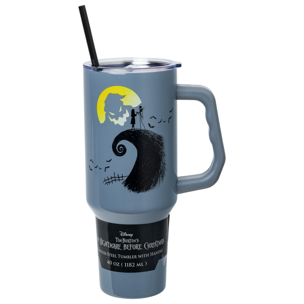 Silver Buffalo gobelet face avant montrant Jack et Sally, design attrayant pour collectionneurs